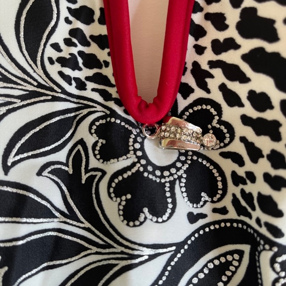 Gottex One Piece Halter Swimsuit, sz 16 - Picture 7 of 9